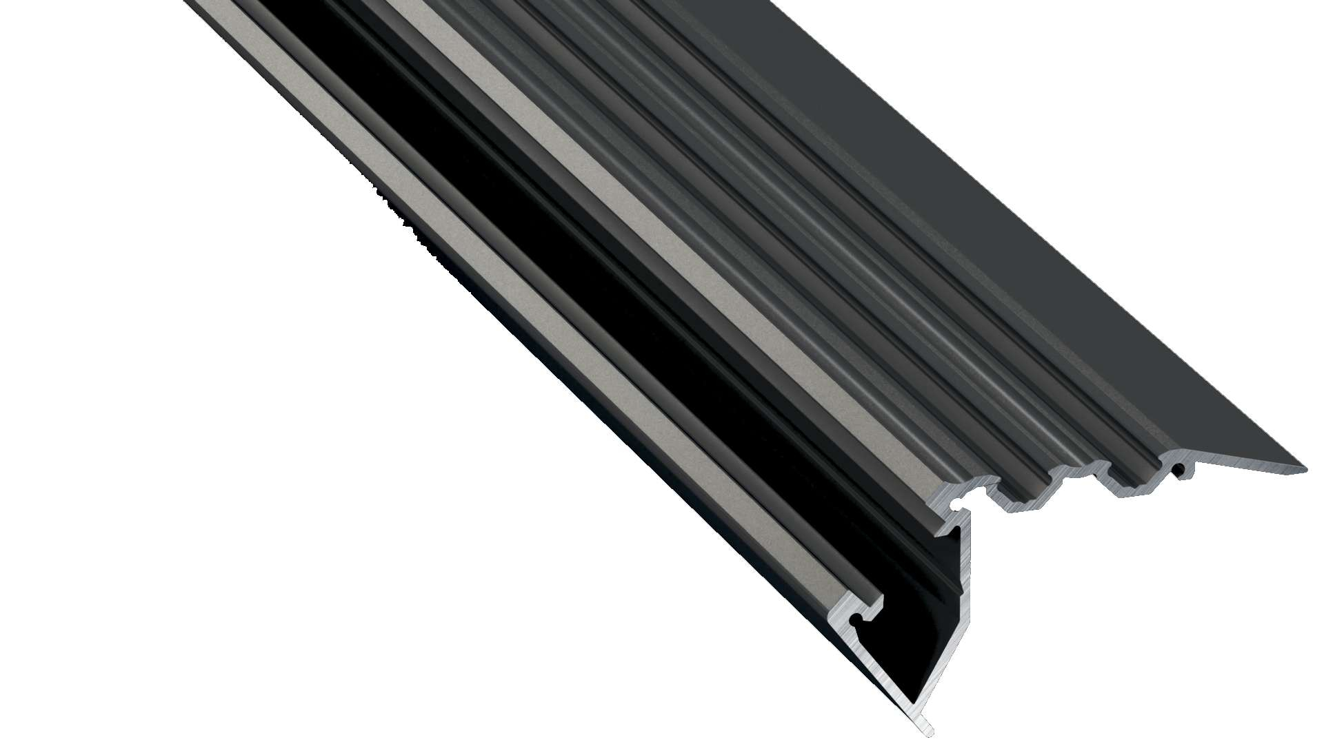 Lumines profile type Scala anodized black, 6,15 m